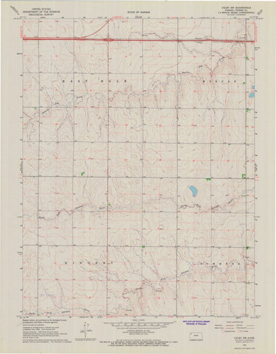 United States Geological Survey Colby SW, KS (1967, 24000-Scale) digital map