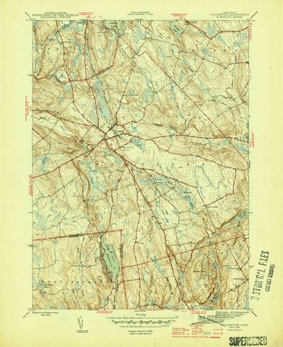 United States Geological Survey Colchester, CT (1945, 31680-Scale) digital map