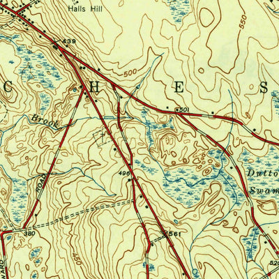 United States Geological Survey Colchester, CT (1945, 31680-Scale) digital map