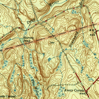 United States Geological Survey Colchester, CT (1945, 31680-Scale) digital map