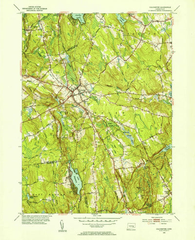United States Geological Survey Colchester, CT (1953, 31680-Scale) digital map