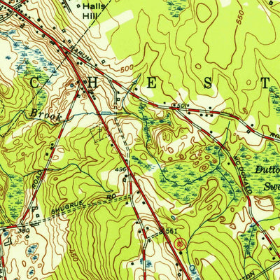 United States Geological Survey Colchester, CT (1953, 31680-Scale) digital map