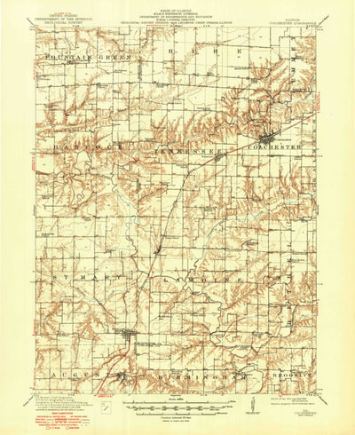 United States Geological Survey Colchester, IL (1913, 62500-Scale) digital map