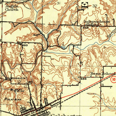 United States Geological Survey Colchester, IL (1913, 62500-Scale) digital map