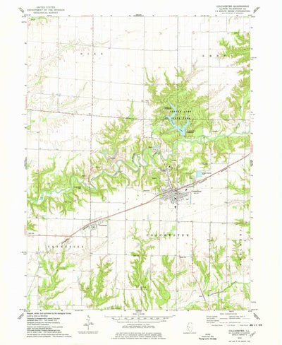 United States Geological Survey Colchester, IL (1974, 24000-Scale) digital map