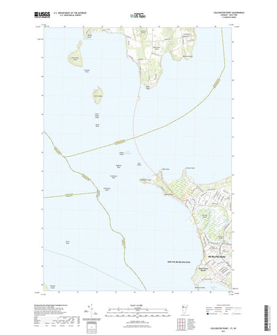 United States Geological Survey Colchester Point, VT (2021, 24000-Scale) digital map