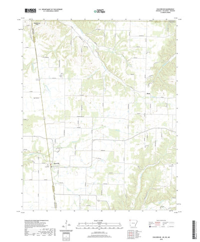 United States Geological Survey Colcord NE, AR (2020, 24000-Scale) digital map