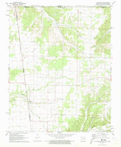 United States Geological Survey Colcord NE, AR-OK-MO (1971, 24000-Scale) digital map