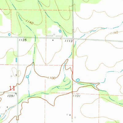 United States Geological Survey Colcord NE, AR-OK-MO (1971, 24000-Scale) digital map