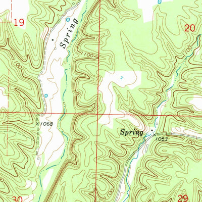 United States Geological Survey Colcord NE, AR-OK-MO (1971, 24000-Scale) digital map
