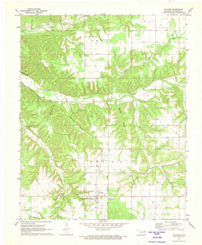 United States Geological Survey Colcord, OK (1971, 24000-Scale) digital map
