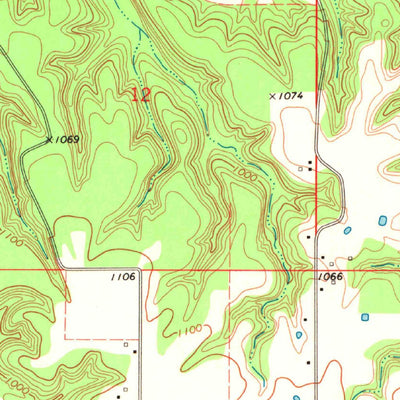 United States Geological Survey Colcord, OK (1971, 24000-Scale) digital map