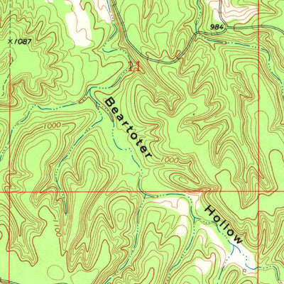 United States Geological Survey Colcord, OK (1971, 24000-Scale) digital map
