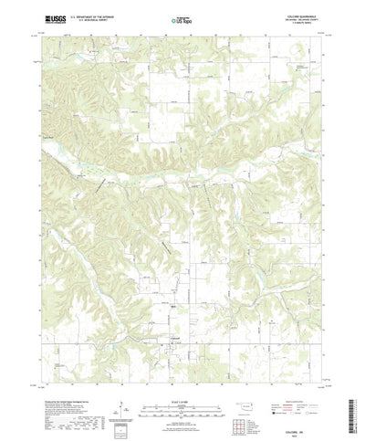 United States Geological Survey Colcord, OK (2022, 24000-Scale) digital map