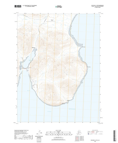 United States Geological Survey Cold Bay A-1 SW, AK (2020, 25000-Scale) digital map