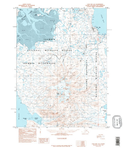 United States Geological Survey Cold Bay A-3, AK (1995, 63360-Scale) digital map