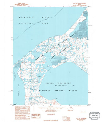 United States Geological Survey Cold Bay A-4, AK (1995, 63360-Scale) digital map
