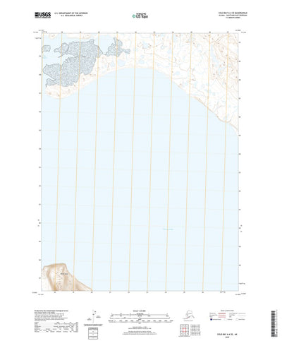 United States Geological Survey Cold Bay A-4 SE, AK (2020, 25000-Scale) digital map