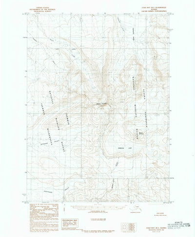 United States Geological Survey Cold Bay B-1, AK (1983, 63360-Scale) digital map