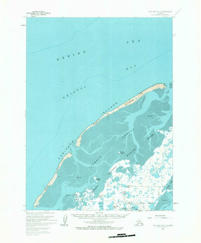 United States Geological Survey Cold Bay B-3, AK (1963, 63360-Scale) digital map