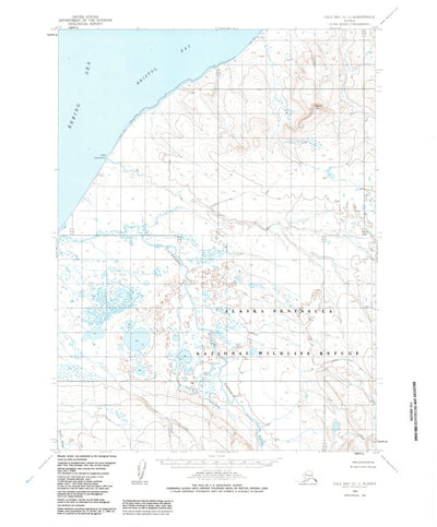 United States Geological Survey Cold Bay C-1, AK (1963, 63360-Scale) digital map