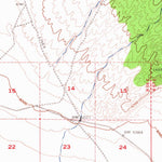 United States Geological Survey Cold Creek Ranch, NV (1957, 62500-Scale) digital map
