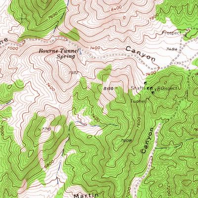 United States Geological Survey Cold Creek Ranch, NV (1957, 62500-Scale) digital map