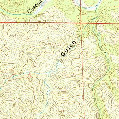 United States Geological Survey Cold Fork, CA (1967, 24000-Scale) digital map