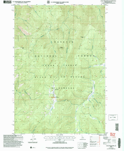 United States Geological Survey Cold Meadows, ID (2004, 24000-Scale) digital map