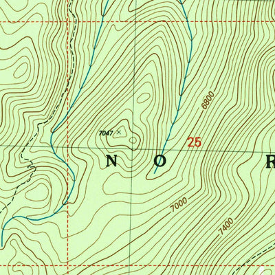United States Geological Survey Cold Meadows, ID (2004, 24000-Scale) digital map
