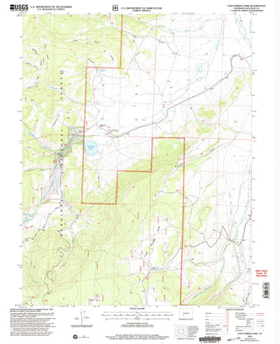 United States Geological Survey Cold Spring Park, CO (2001, 24000-Scale) digital map