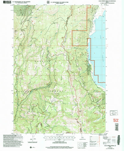 United States Geological Survey Cold Spring Ridge, ID (2004, 24000-Scale) digital map