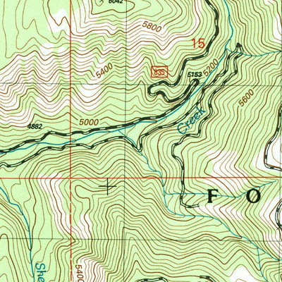 United States Geological Survey Cold Spring Ridge, ID (2004, 24000-Scale) digital map