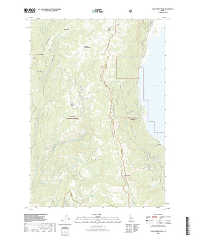 United States Geological Survey Cold Spring Ridge, ID (2020, 24000-Scale) digital map