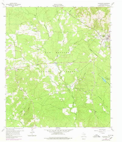 United States Geological Survey Coldspring, TX (1960, 24000-Scale) digital map