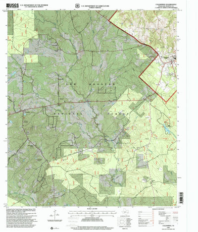 United States Geological Survey Coldspring, TX (1997, 24000-Scale) digital map