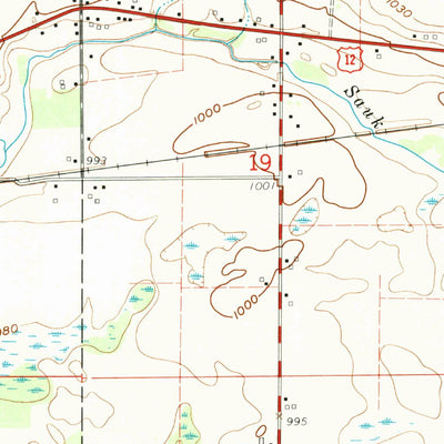 United States Geological Survey Coldwater East, MI (1960, 24000-Scale) digital map