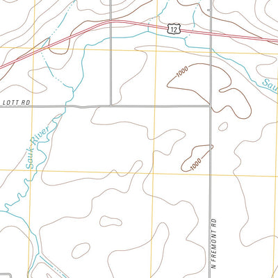 United States Geological Survey Coldwater East, MI (2011, 24000-Scale) digital map