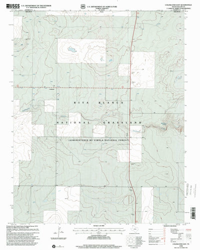 United States Geological Survey Coldwater East, TX (1998, 24000-Scale) digital map