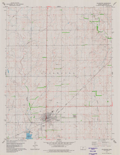 United States Geological Survey Coldwater, KS (1979, 24000-Scale) digital map