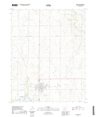 United States Geological Survey Coldwater, KS (2022, 24000-Scale) digital map