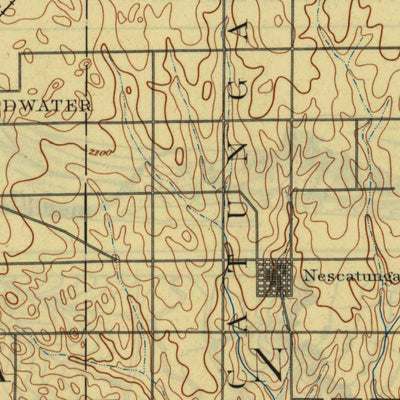 United States Geological Survey Coldwater, KS-OK (1892, 125000-Scale) digital map