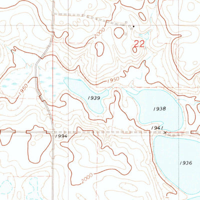 United States Geological Survey Coldwater Lake, ND (1982, 24000-Scale) digital map