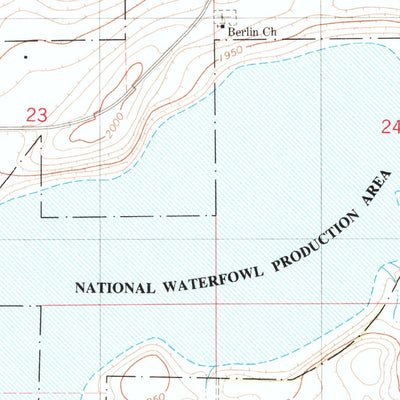 United States Geological Survey Coldwater Lake NW, ND (1982, 24000-Scale) digital map