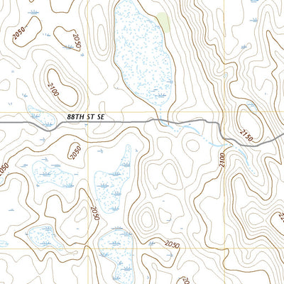 United States Geological Survey Coldwater Lake NW, ND (2020, 24000-Scale) digital map