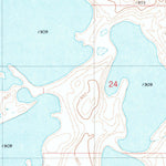 United States Geological Survey Coldwater Lake SW, ND (1982, 24000-Scale) digital map