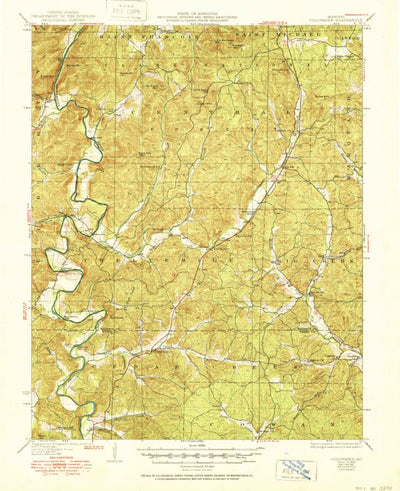 United States Geological Survey Coldwater, MO (1930, 62500-Scale) digital map