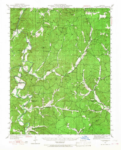 United States Geological Survey Coldwater, MO (1949, 62500-Scale) digital map