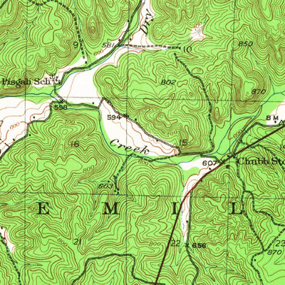 United States Geological Survey Coldwater, MO (1949, 62500-Scale) digital map