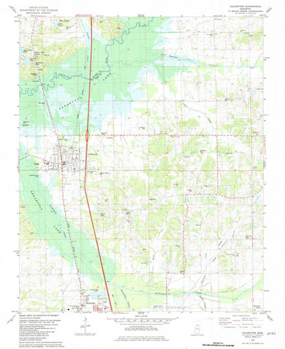 United States Geological Survey Coldwater, MS (1982, 24000-Scale) digital map